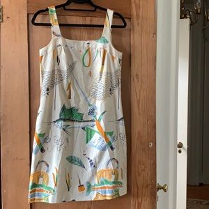 J. Crew fishing theme dress